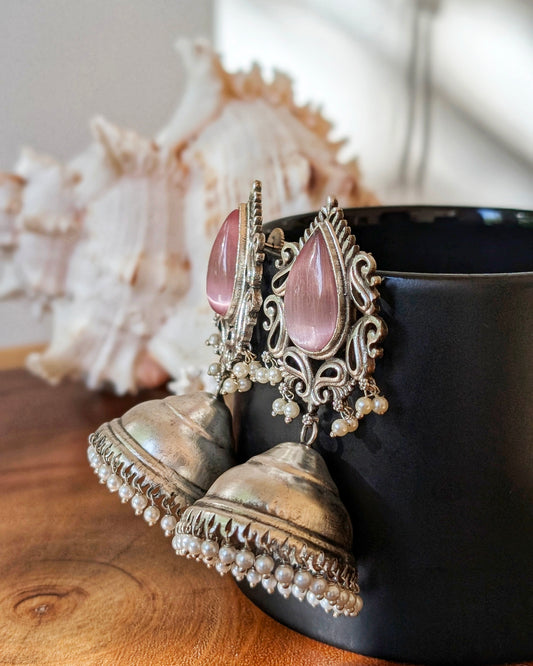 Guneet Jhumka - Pink