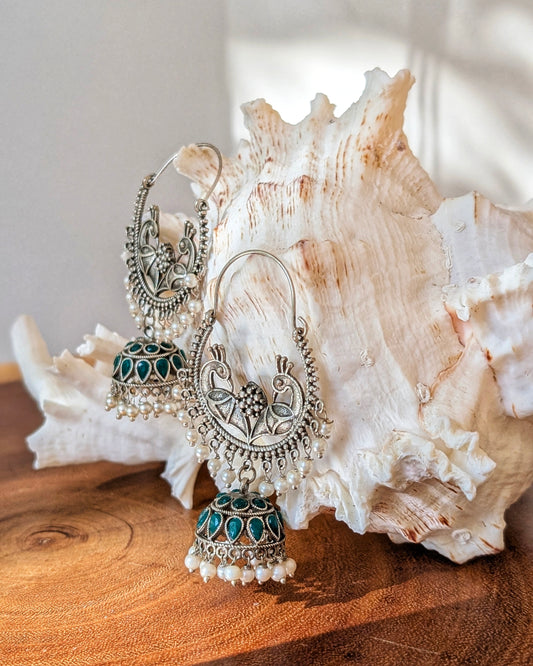 Morni Jhumka - Green