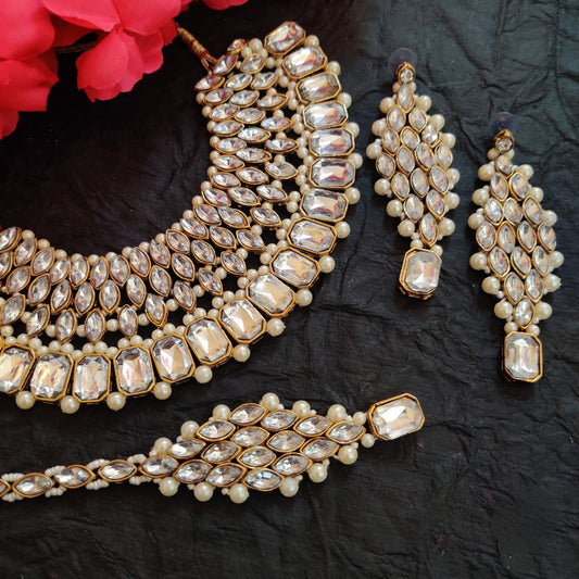 Antique Golden Finish Necklace