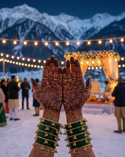 Golden Kashmiri Ghungroo Bangles