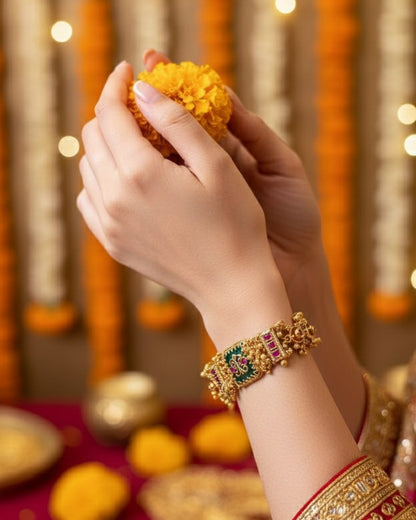 Anshpreet Golden Heritage Bracelet