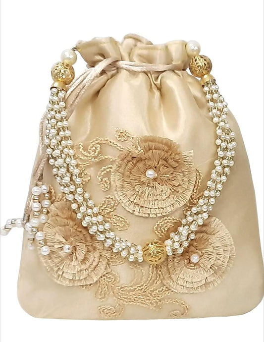 Potli Bag - Light Golden