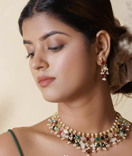 Navratan Necklace