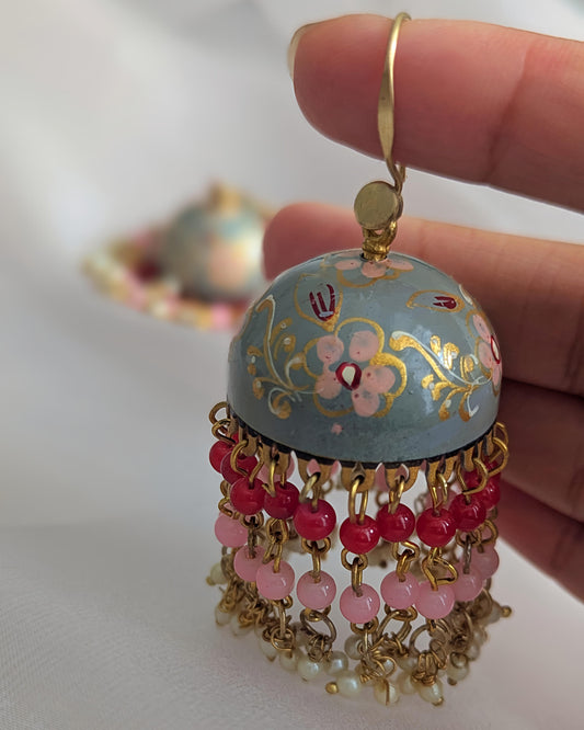 Casual Pink Jhumkis