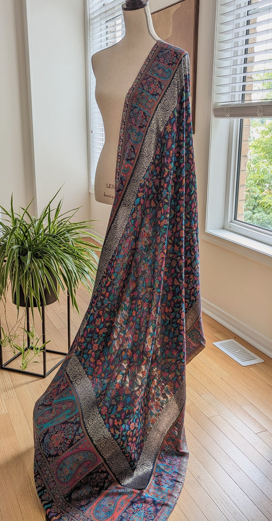 Unisex Kani Shawl - Blue