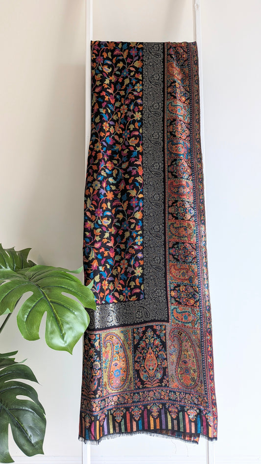 Unisex Kani Stole - Black