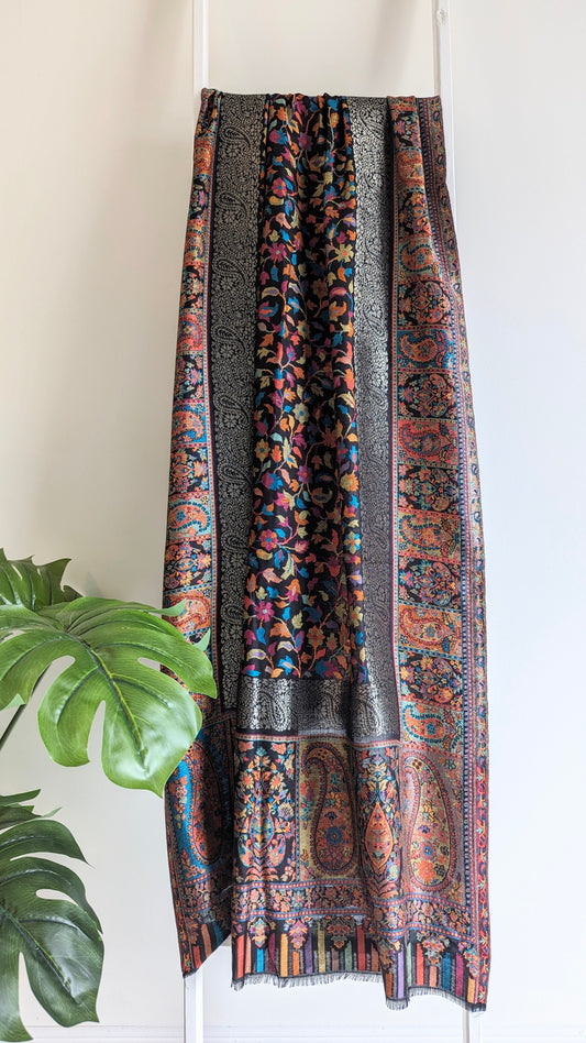 Unisex Kani Stole - Black