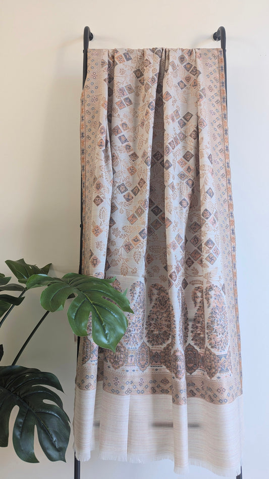 White Kani Shawl