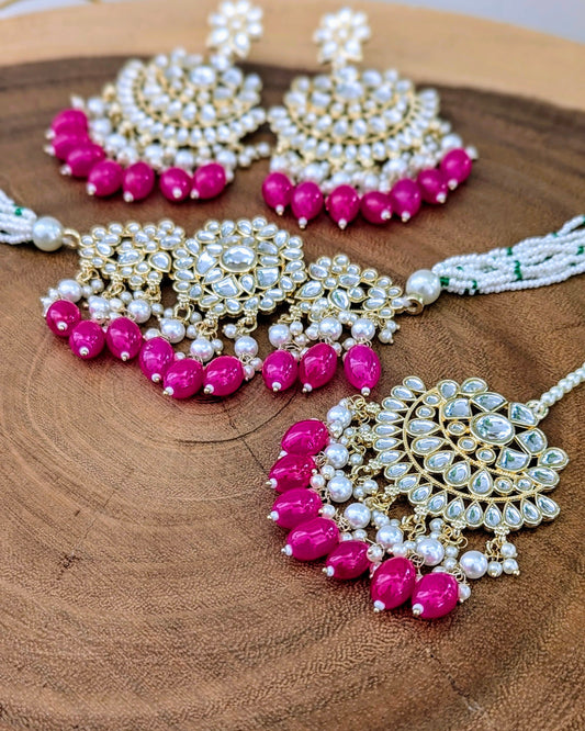 Kinjal Choker - Pink