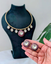 Load image into Gallery viewer, Ajiya Hasli Premium Necklace - Purple
