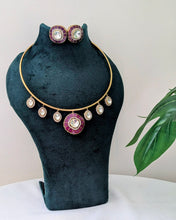 Load image into Gallery viewer, Ajiya Hasli Premium Necklace - Purple
