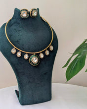 Load image into Gallery viewer, Ajiya Hasli Premium Necklace - Green
