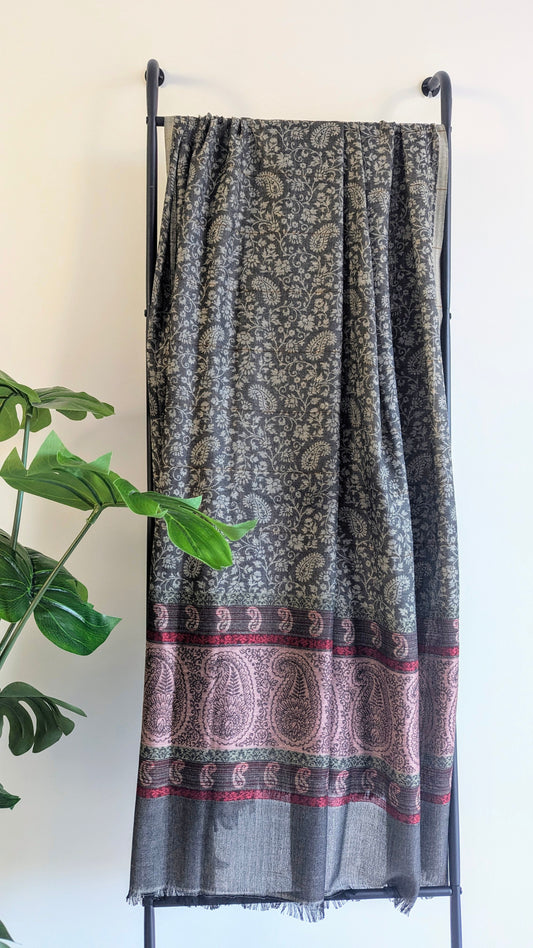 Woolen Shawl - Light Grey