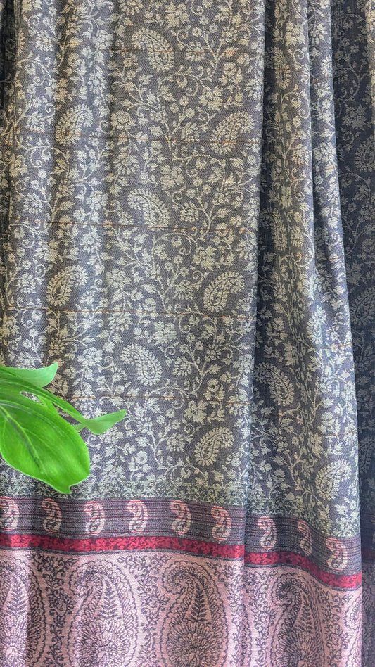 Woolen Shawl - Light Grey