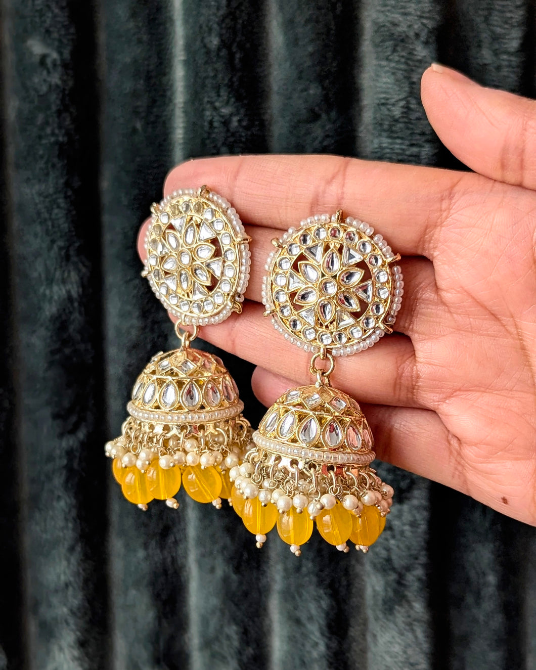 Kainat Jhumki 2.0 - Yellow