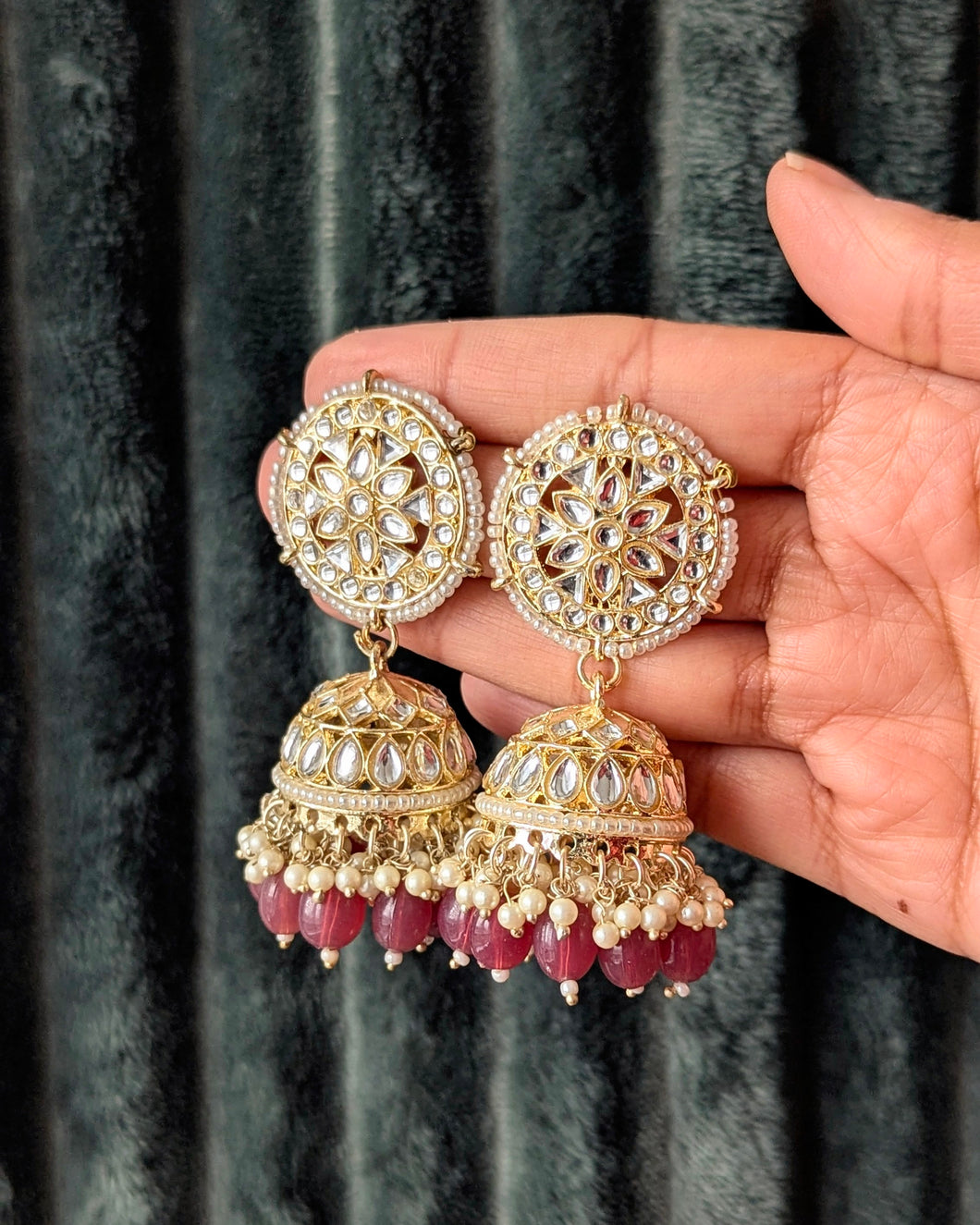 Kainat Jhumki 2.0 - Onion Pink