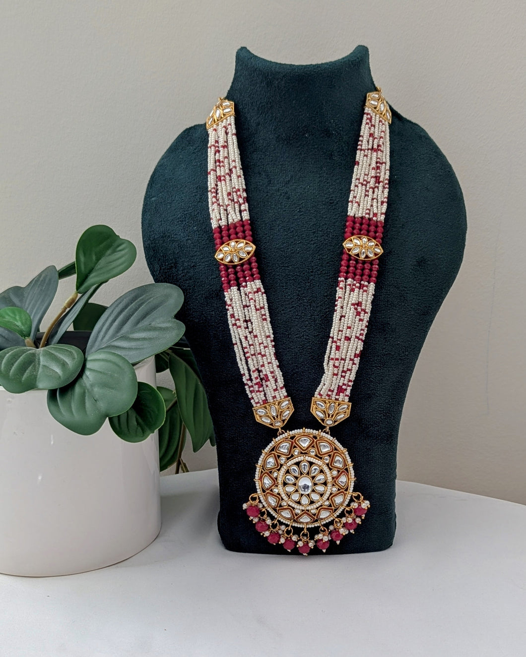 Ashvika Necklace - Red