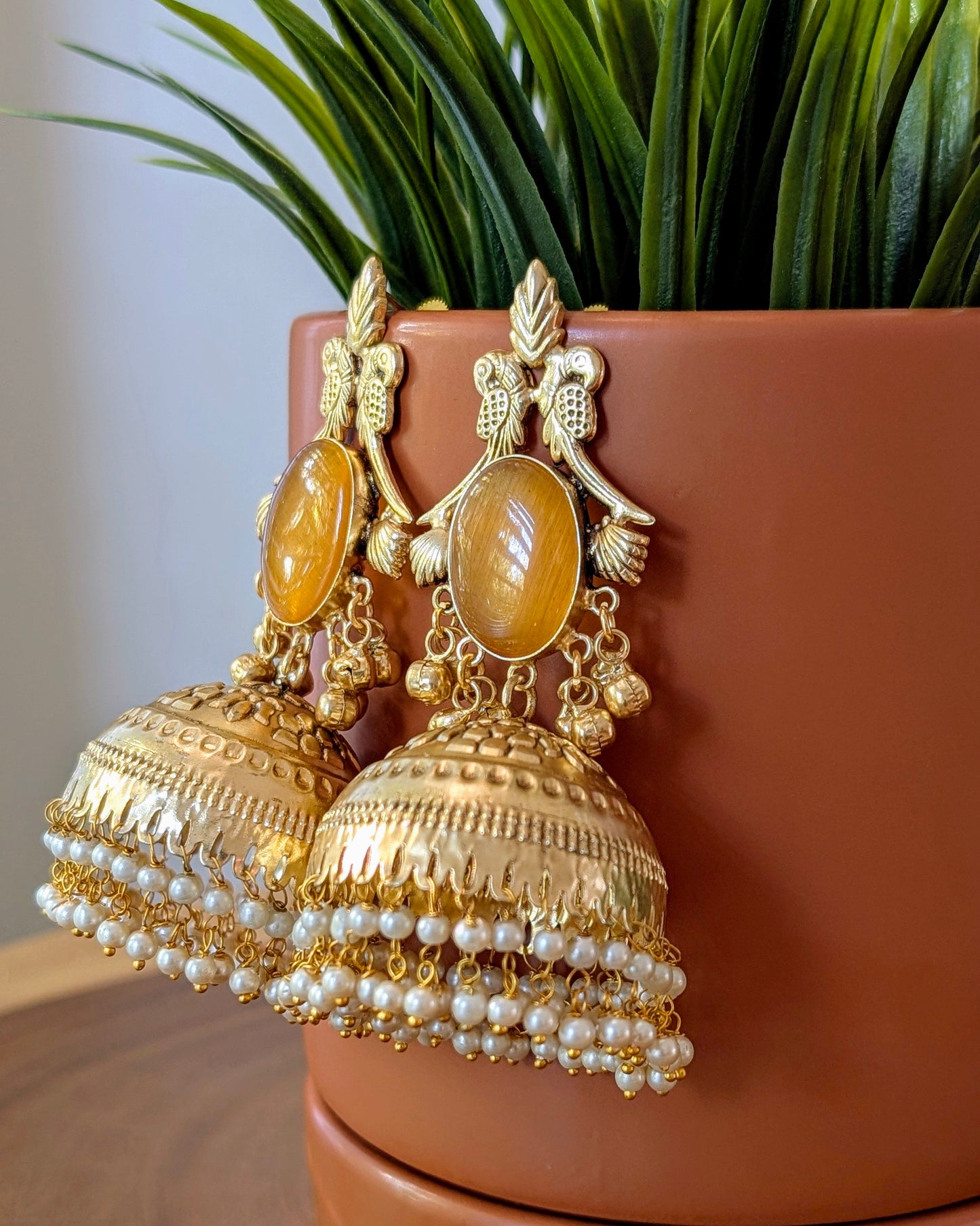 Ashnoor Jhumka - Orange