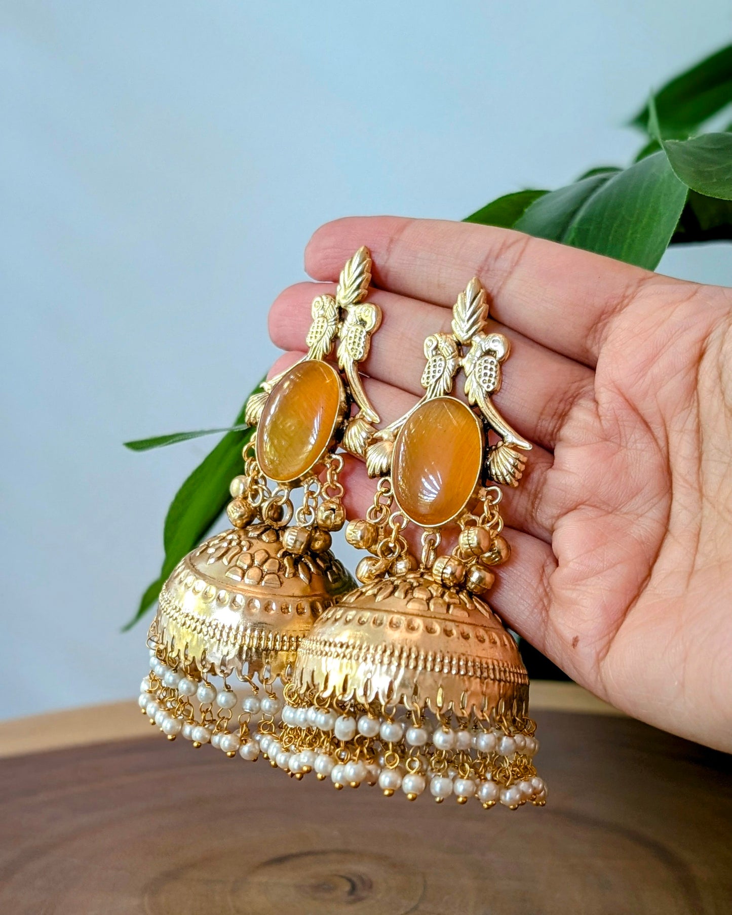 Ashnoor Jhumka - Orange