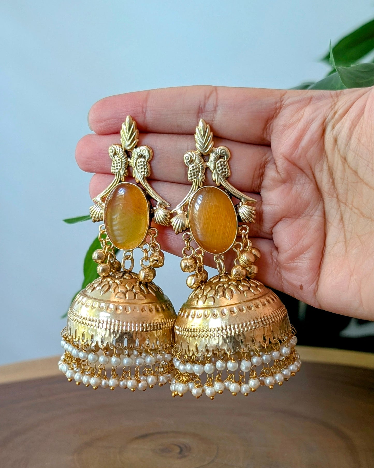 Ashnoor Jhumka - Orange