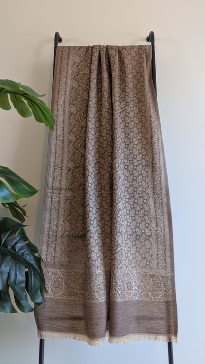 Gurnoor Stole - Brown