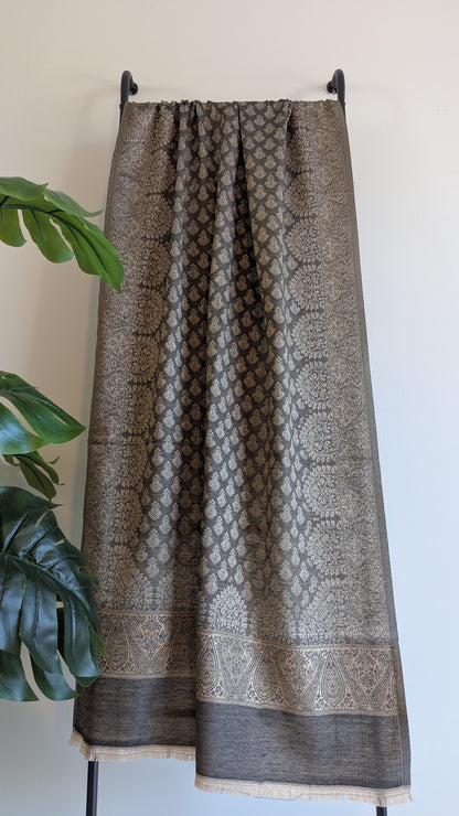 Gurnoor Stole - Dark Grey