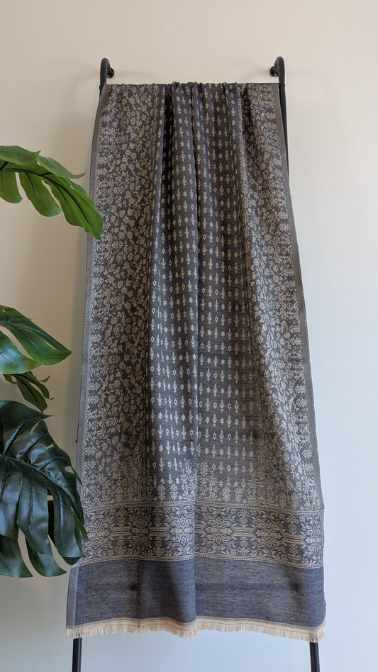 Gurnoor Stole - Light Grey