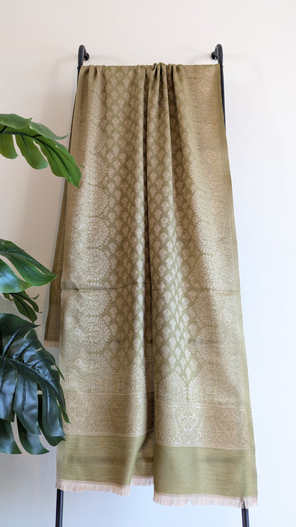 Mehnaaz Stole - Pistachio Green