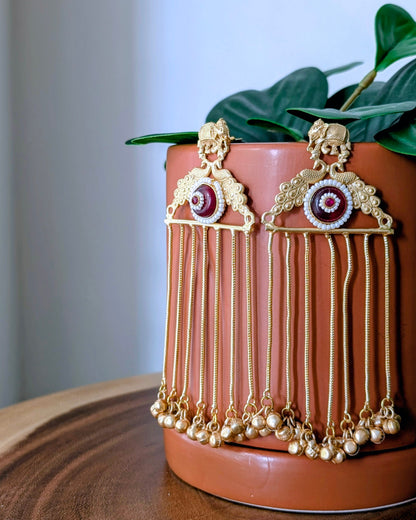 Tanya Earrings - Red