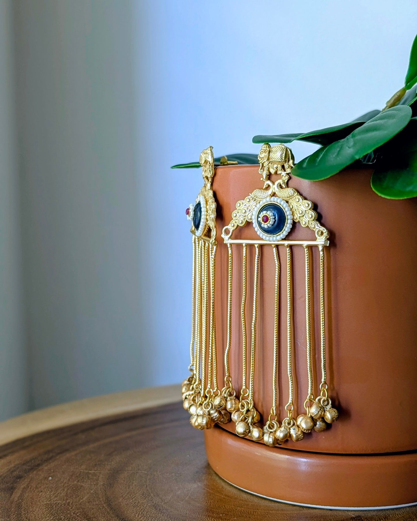 Tanya Earrings - Dark Blue