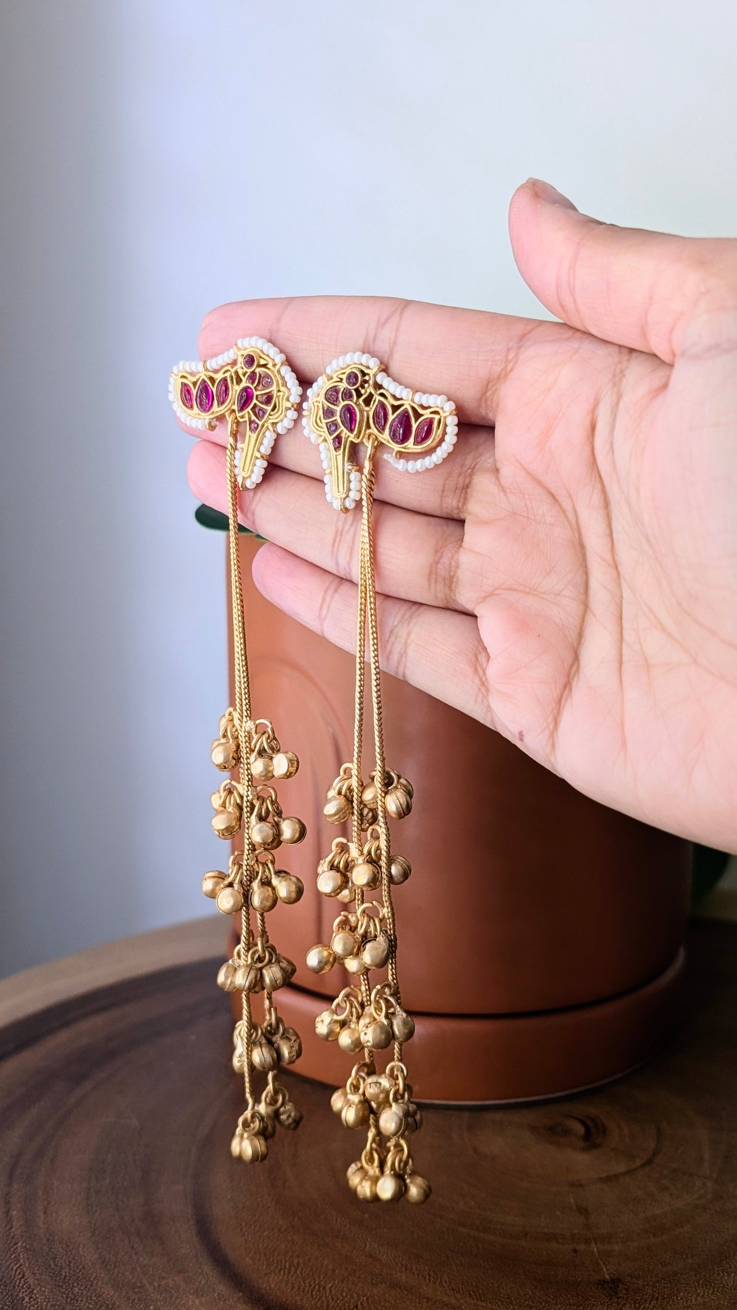 Kanishka Earrings - Pink