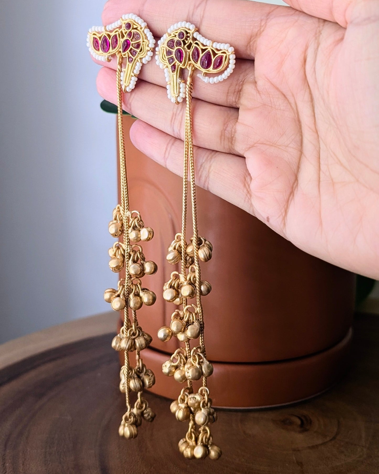 Kanishka Earrings - Pink