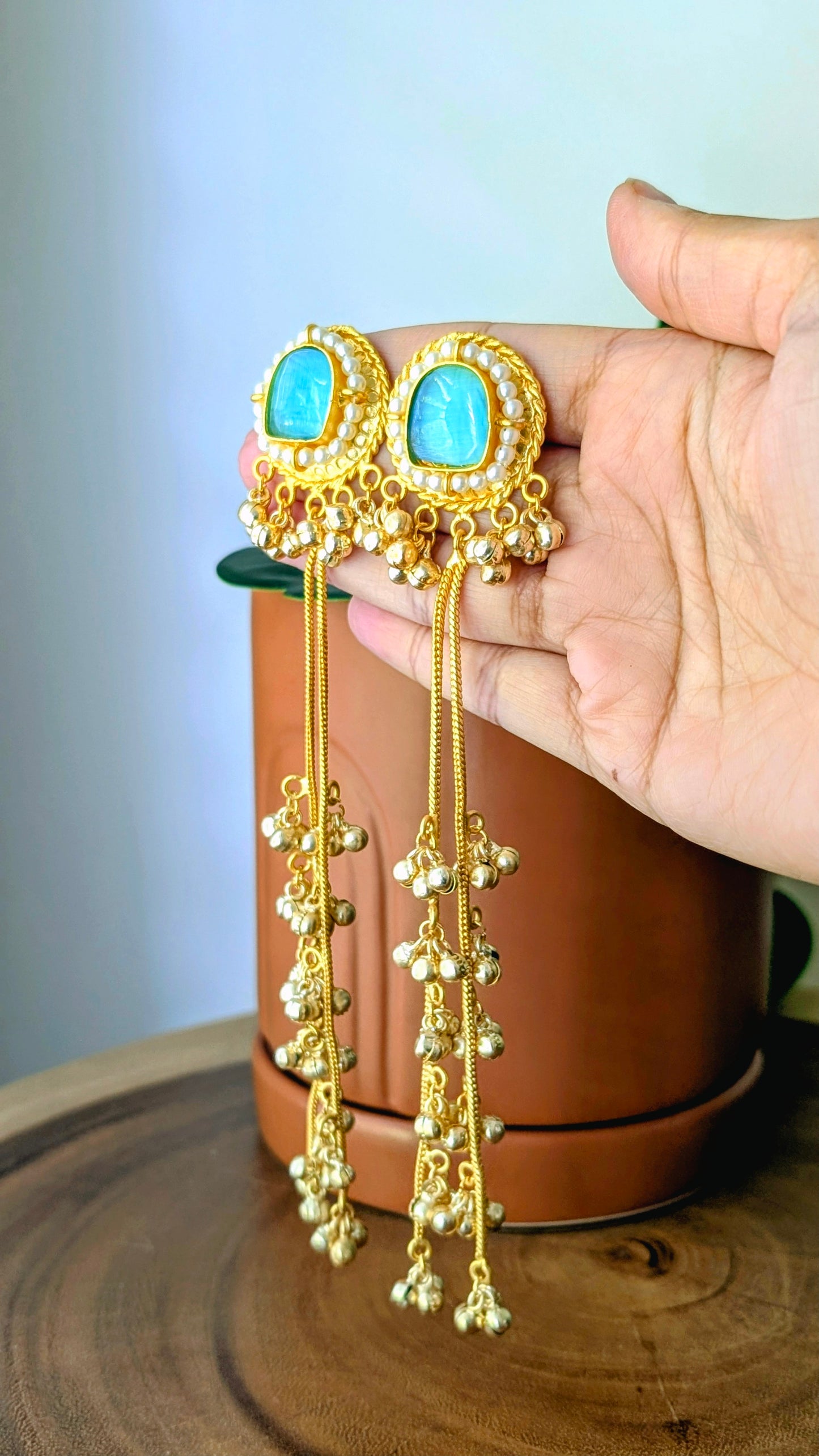 Tanoor Earrings - Blue