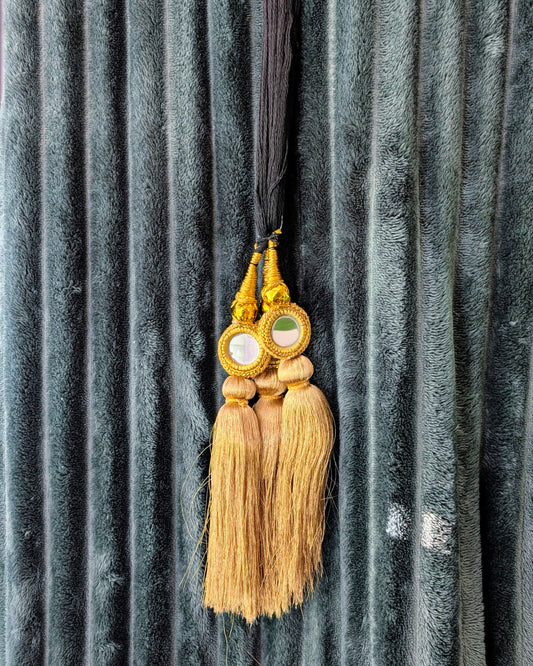 Punjabi Parandi - Golden & Mirror