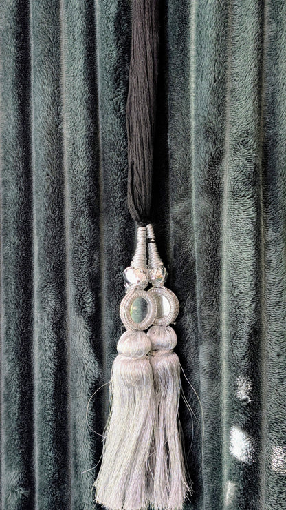 Punjabi Parandi - Silver & Mirror