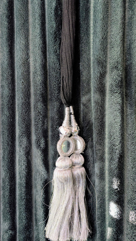 Punjabi Parandi - Silver & Mirror