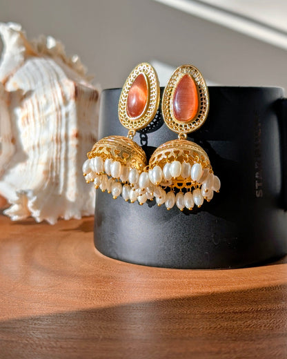 Vineeta Jhumki - Orange