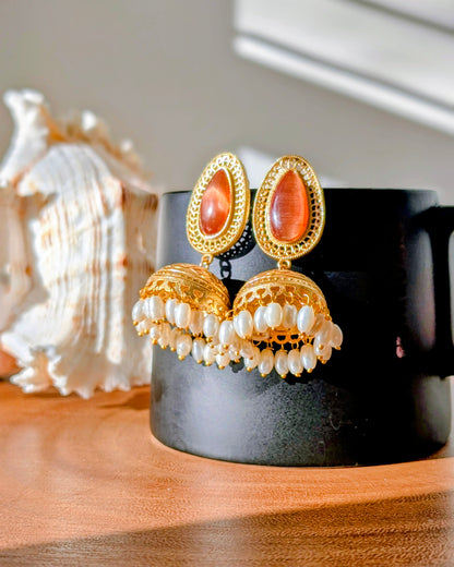 Vineeta Jhumki - Orange