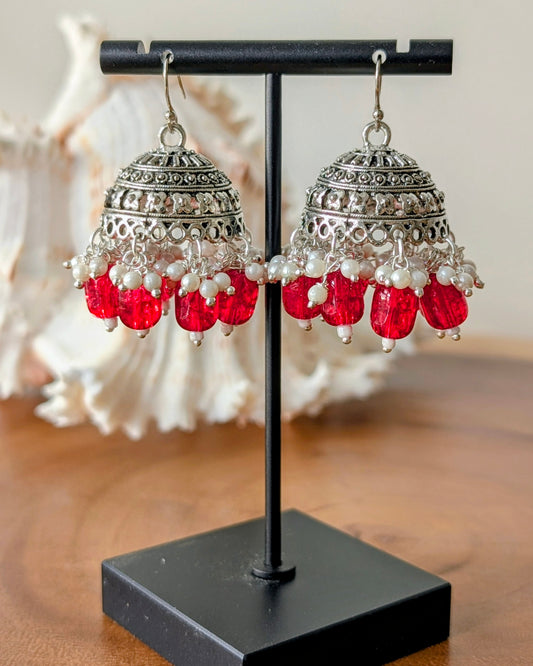 Nayna Jhumki - Red