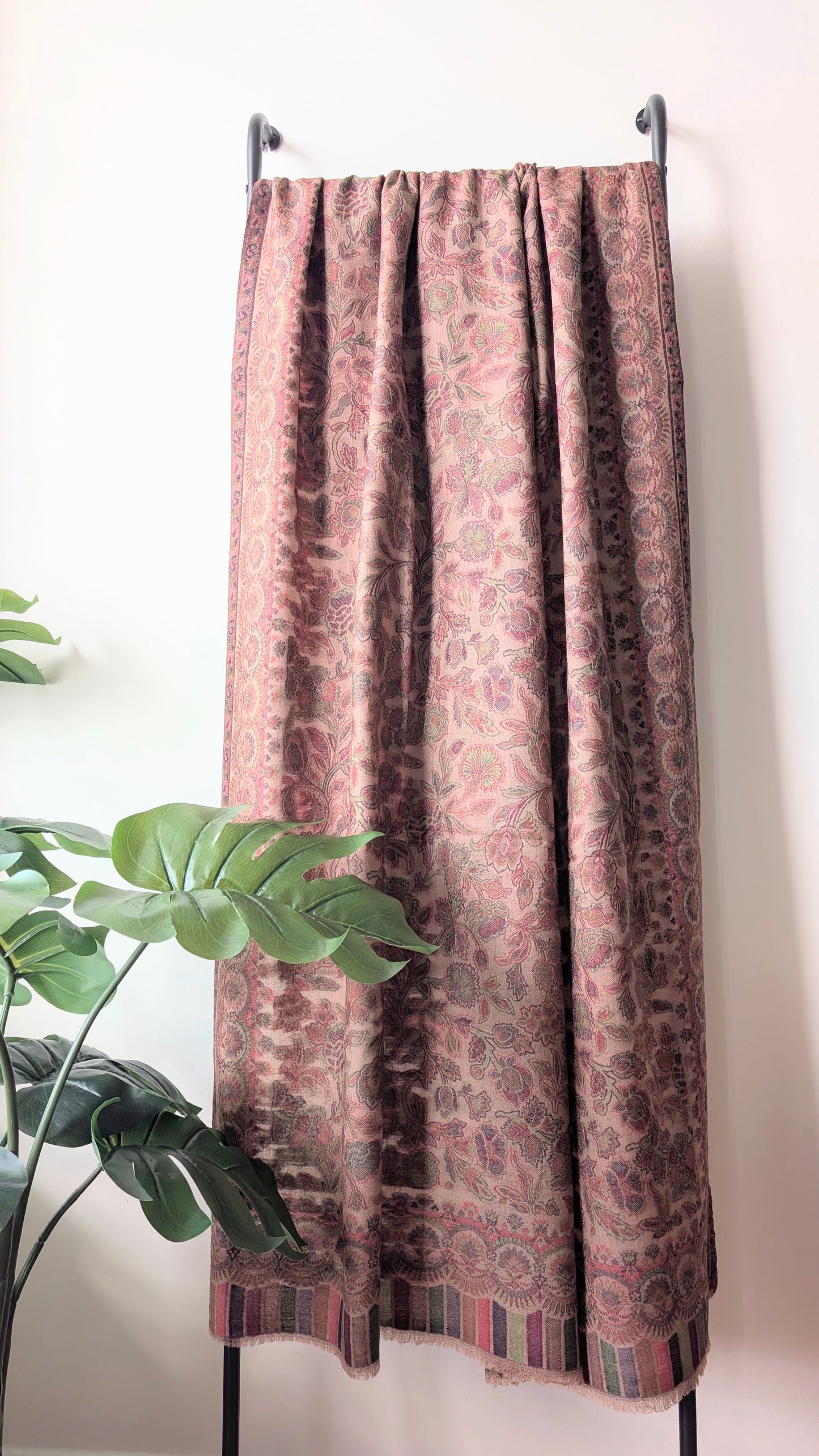 Pure Pashmina Shawl in Earthy Brown