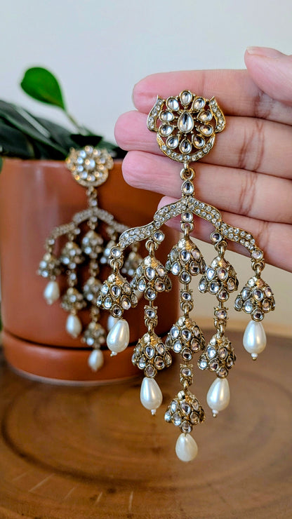 Smriti Polki Kundan Chandbali