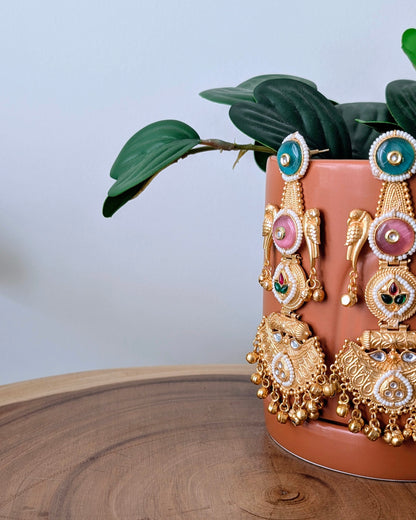 Sana Golden Kashmiri Jhumka