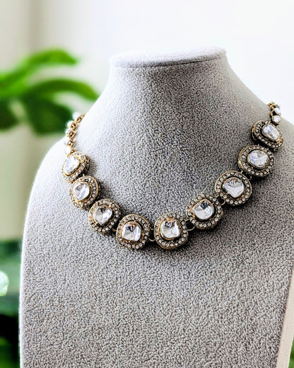 Gurleen Polki Necklace in Golden