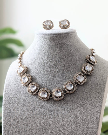 Gurleen Polki Necklace in Golden