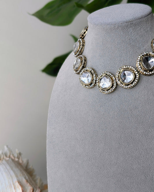Rachita Polki Necklace in Golden