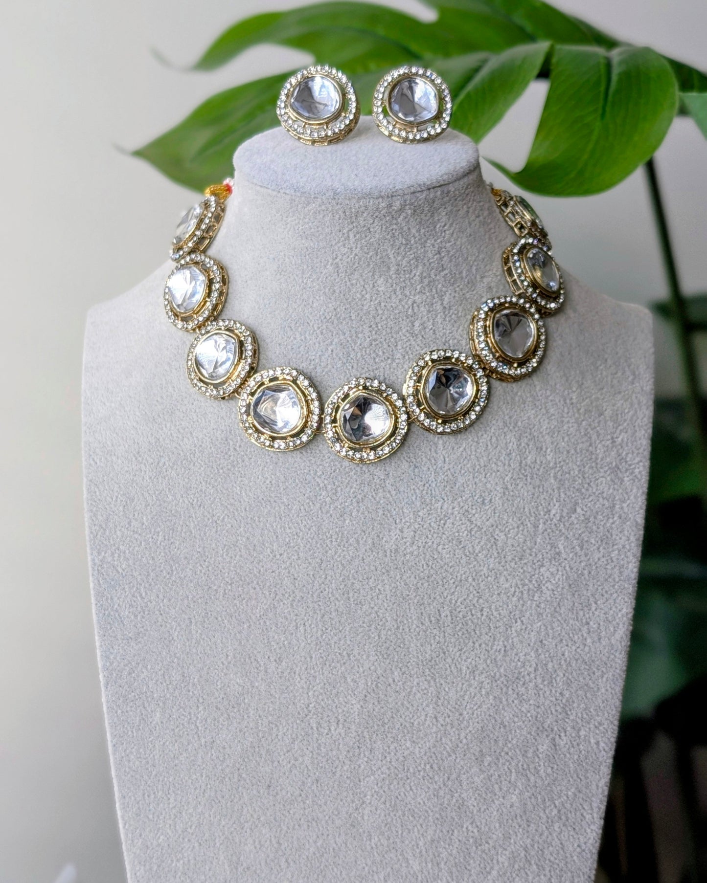 Rachita Polki Necklace in Golden