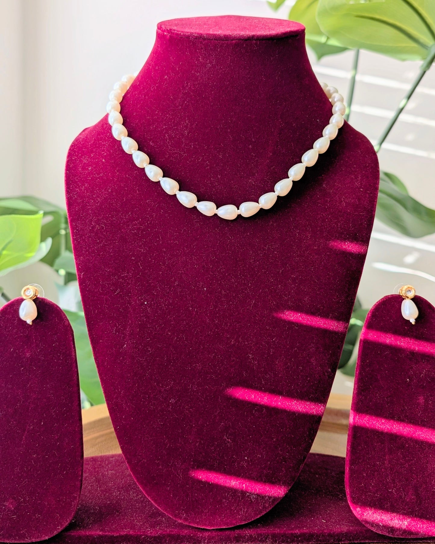 Dia Pearl Kundan Necklace