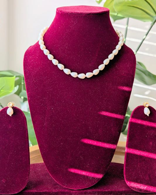 Dia Pearl Kundan Necklace