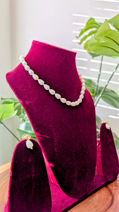 Dia Pearl Kundan Necklace