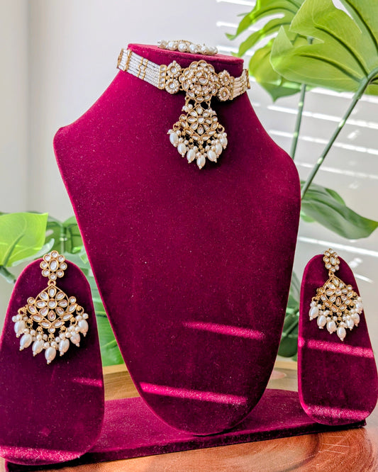 Mehak Pearl Choker Necklace